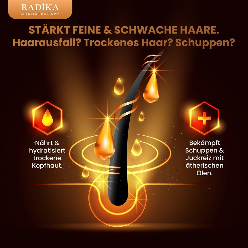 Haarpflegeserum, Vitamin A-E-F, 100% Rein, BIO, natürlich, 100 ml