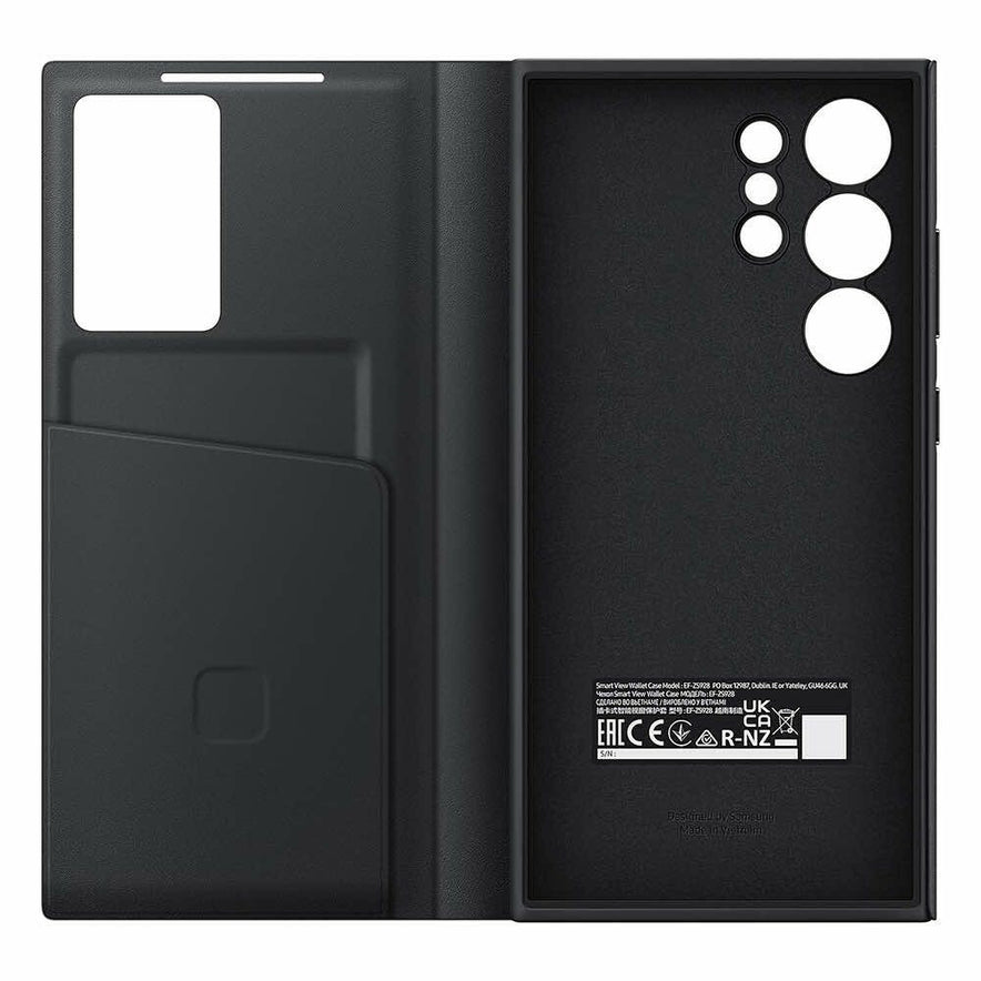 Samsung Smart View Wallet Cover / Tasche SM-S928 Galaxy S24 Ultra schwarz EF-ZS928CBE