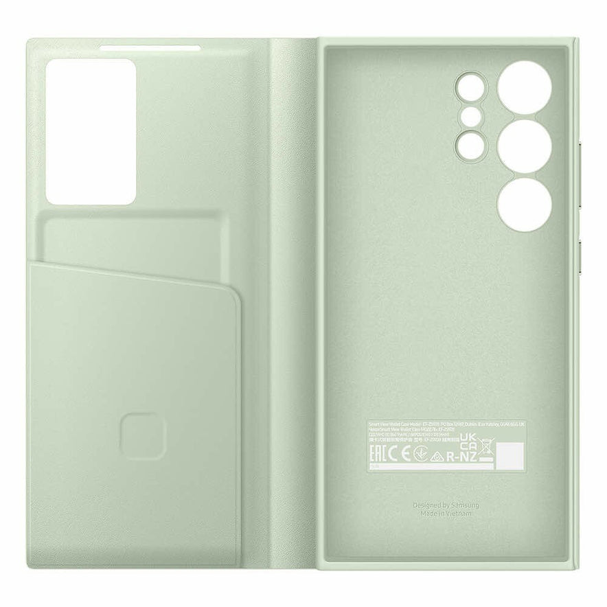 Samsung Smart View Wallet Cover SM-S928 Galaxy S24 Ultra hellgrün EF-ZS928CGE
