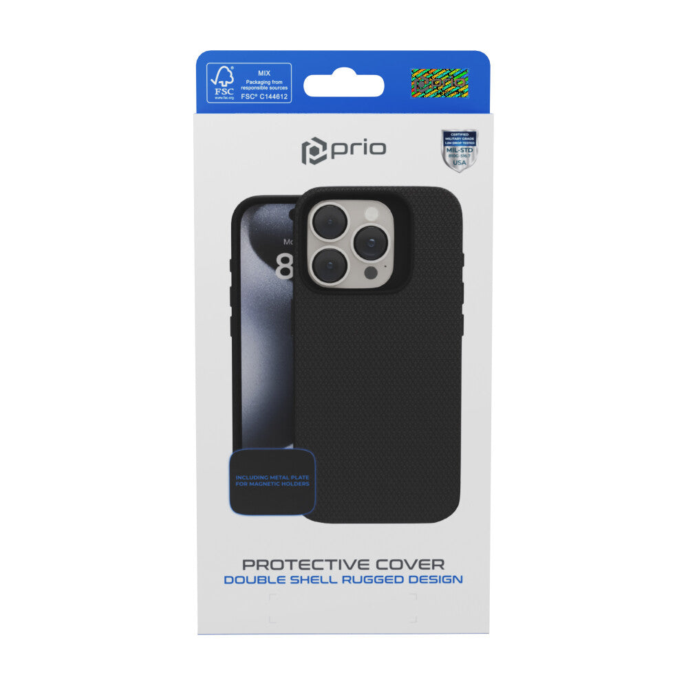 prio Schutzhülle (Cover, Case, Handytasche, Schale) für Samsung A35 schwarz