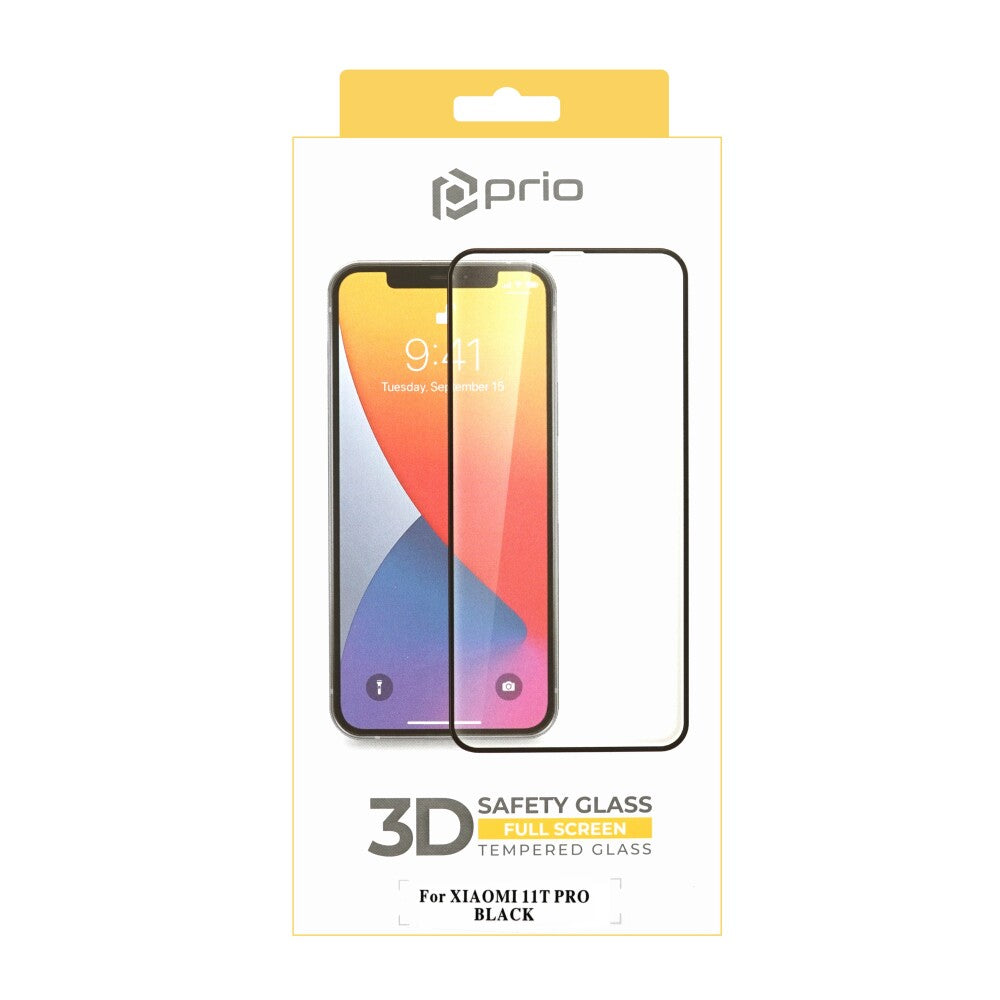 prio 3D Displayschutzglas für Xiaomi 11T Pro schwarz