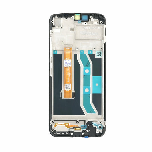 Display-Einheit + Rahmen für Realme C25Y schwarz