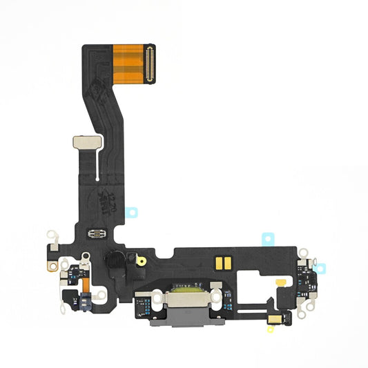 Ladebuchse für iPhone 12 Pro Schwarz Dock Connector Flex Ersatz