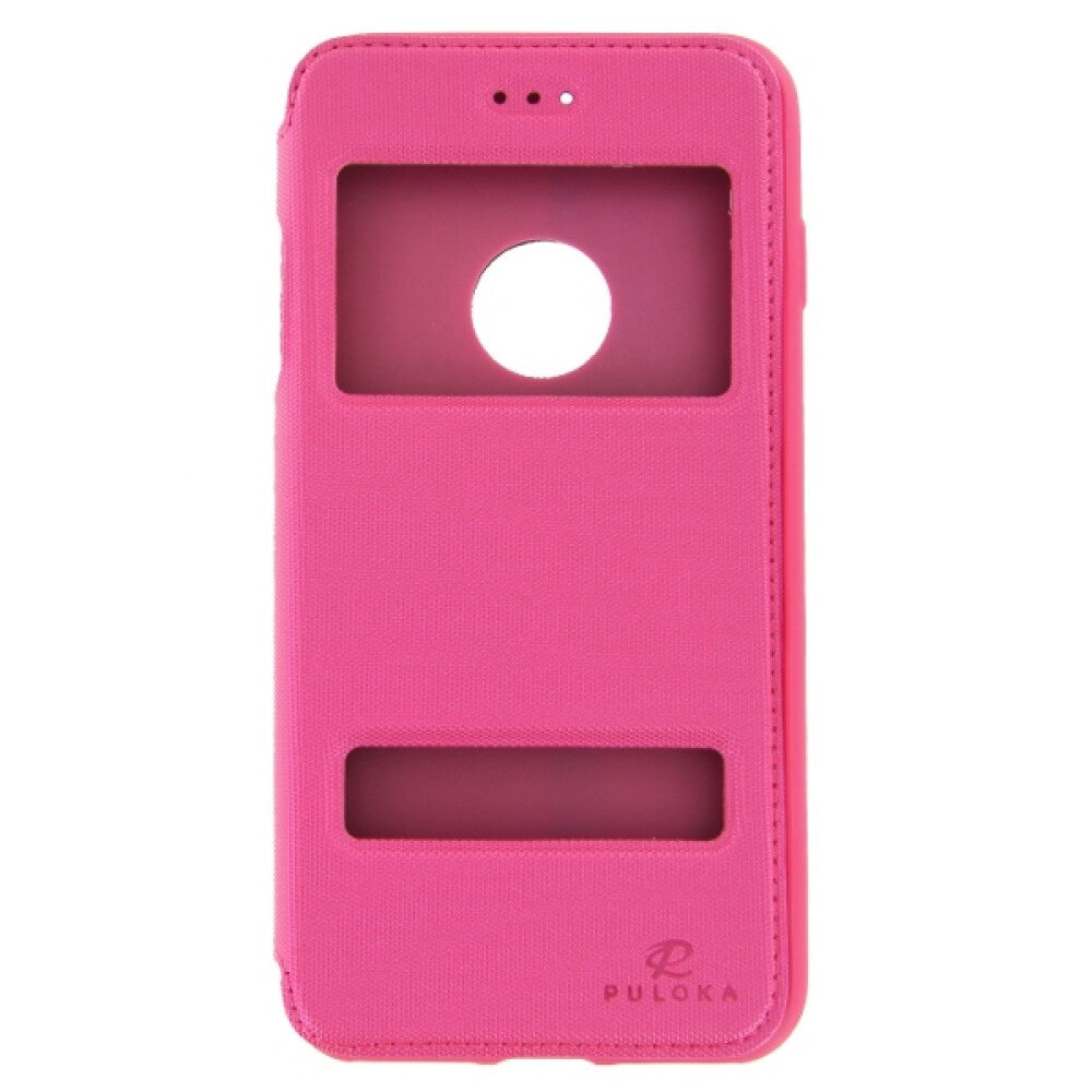 Flip Hülle für iPhone 7 Plus Pink Handy Tasche Schutz