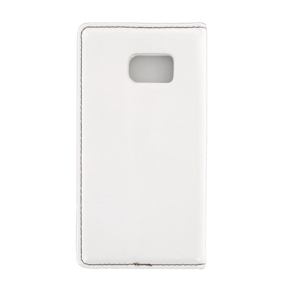 Book Case Handyhülle für Samsung Galaxy S7 Weiß Schutz Tasche