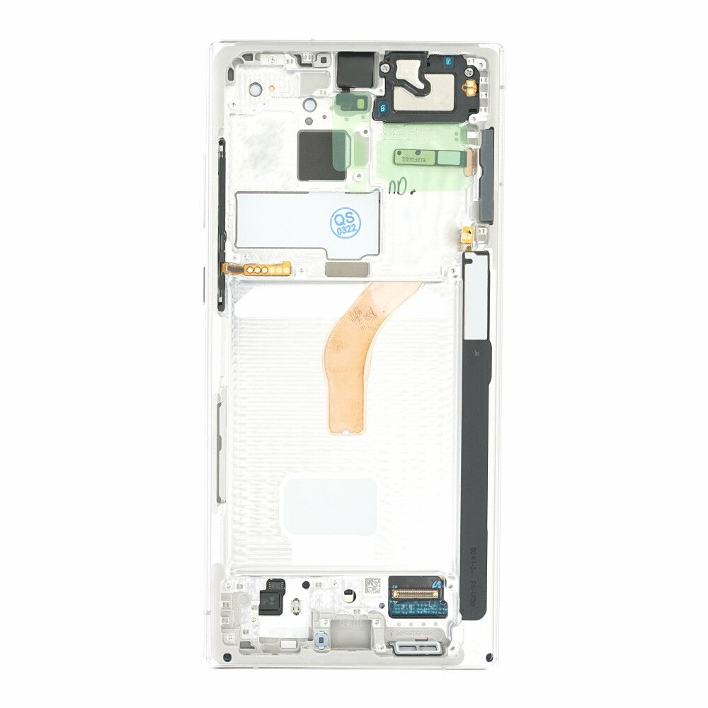 Original Display für Samsung Galaxy S22 Ultra S908 LCD + Rahmen weiß GH82-27488C