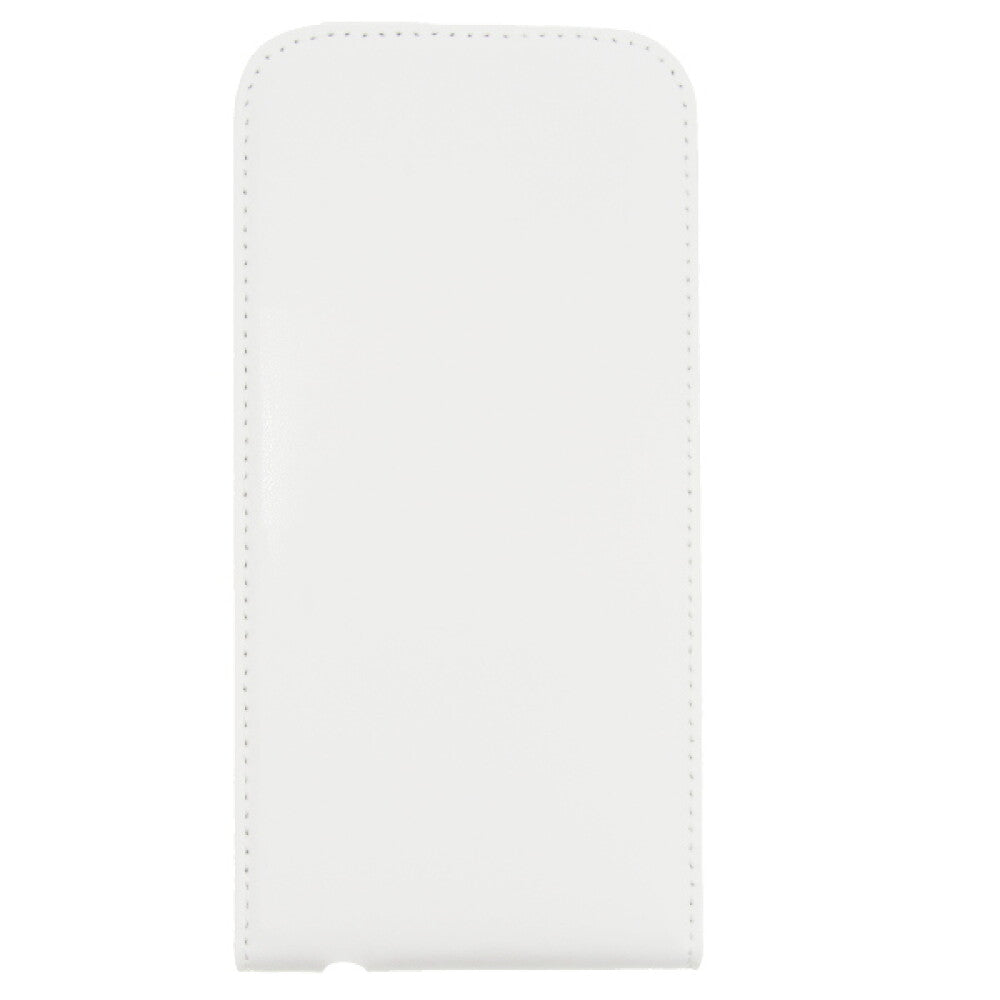 Slim Leder Flip Handyhülle für Galaxy S6 Edge weiß 4250710563708