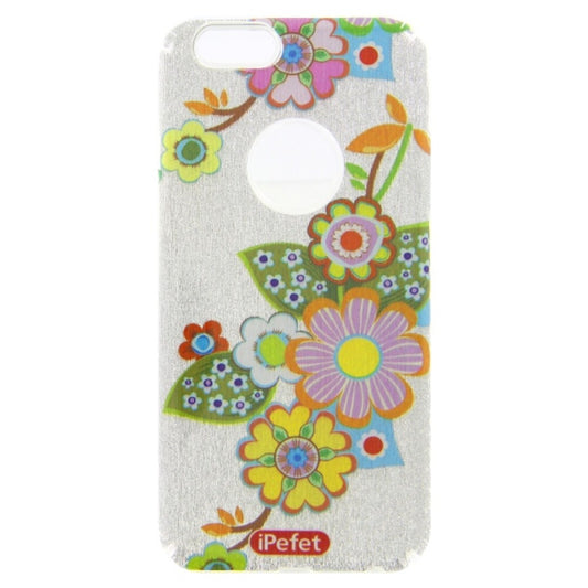Silikonhülle Handyhülle für iPhone 6 Glitzer-Blumenmuster Transparent