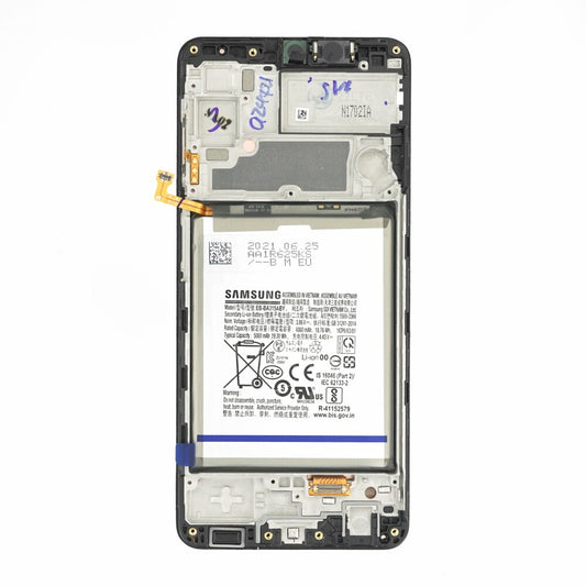 Samsung Display + Rahmen + Akku A225 Galaxy A22 schwarz GH82-26241A