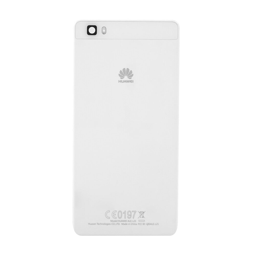 für Huawei P8 Lite Akkudeckel Backcover Weiß Rückseite
