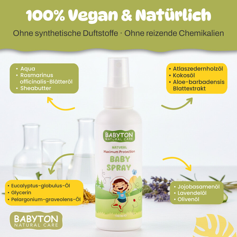 Babyton Natural Maximaler Schutz Babyspray 100 ml Hauptbild