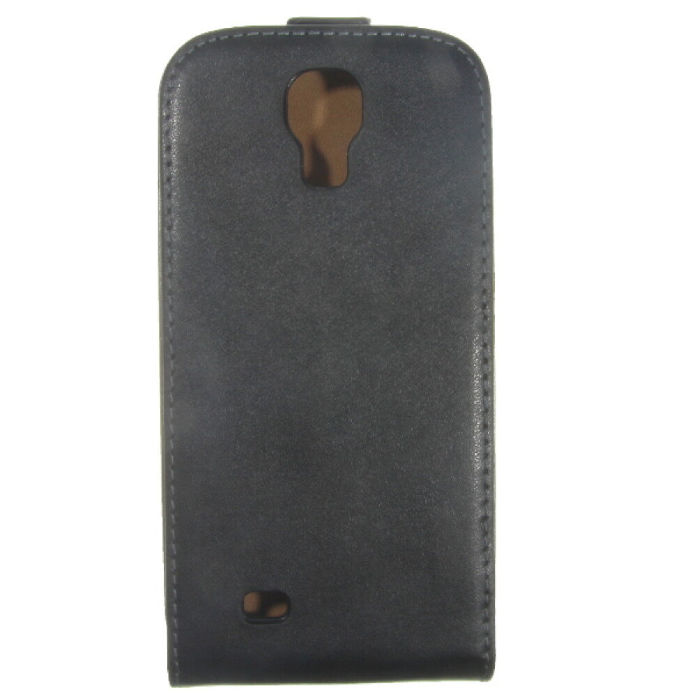 Slim Leder Flip Handyhülle für Galaxy S4 I9500 Schwarz Schutz Tasche