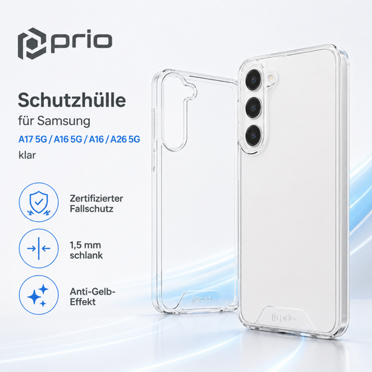 prio Schutzhülle für Samsung A17 5G/A16 5G/A16/A26 5G klar