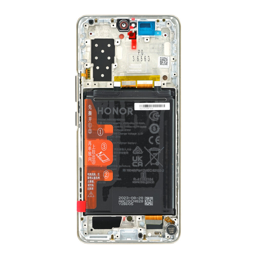 Original Display für Honor 90 Pro Diamantsilber LCD + Akku 0235AFVU