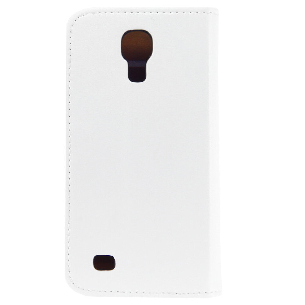 Leder Handyhülle für Samsung Galaxy S4 mini Weiß