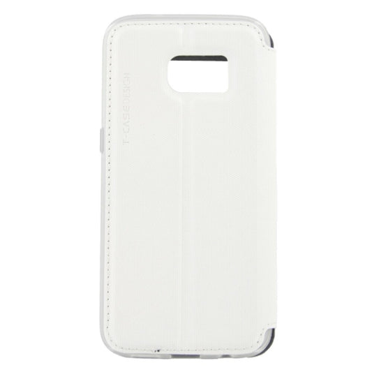 Flip Cover Handyhülle für Samsung Galaxy S7 Weiß Magnetisch