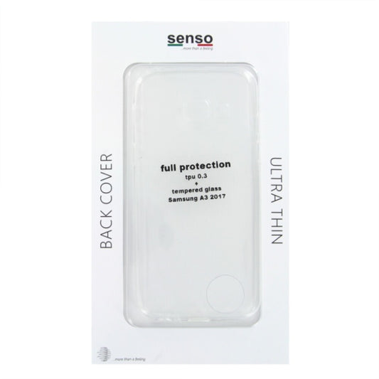Original Senso Bumper Handyhülle für Samsung Galaxy A3 2017 Schwarz Schutz Case