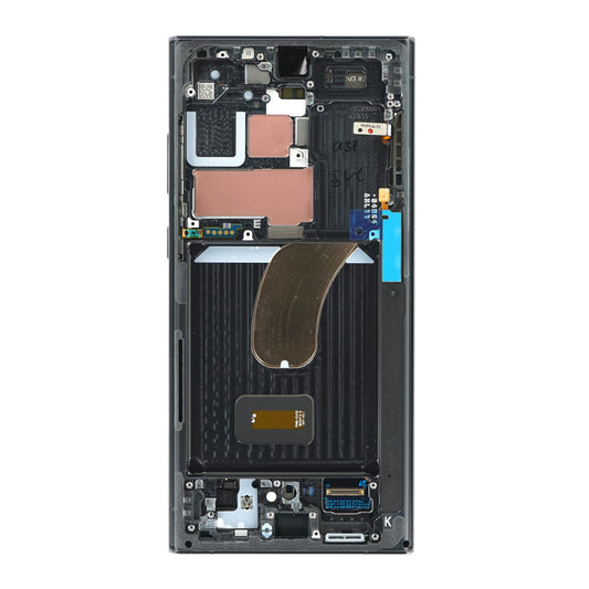Samsung Display + Rahmen S918 Galaxy S23 Ultra schwarz, original montiert GH82-30466A