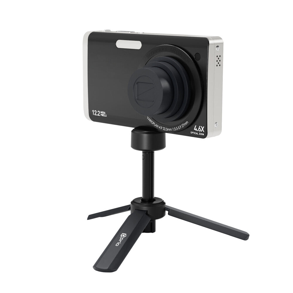 prio Mini Tripod & Selfie-Stick, 360° drehbar, Höhenverstellbar, rutschfest für stabile Aufnahmen