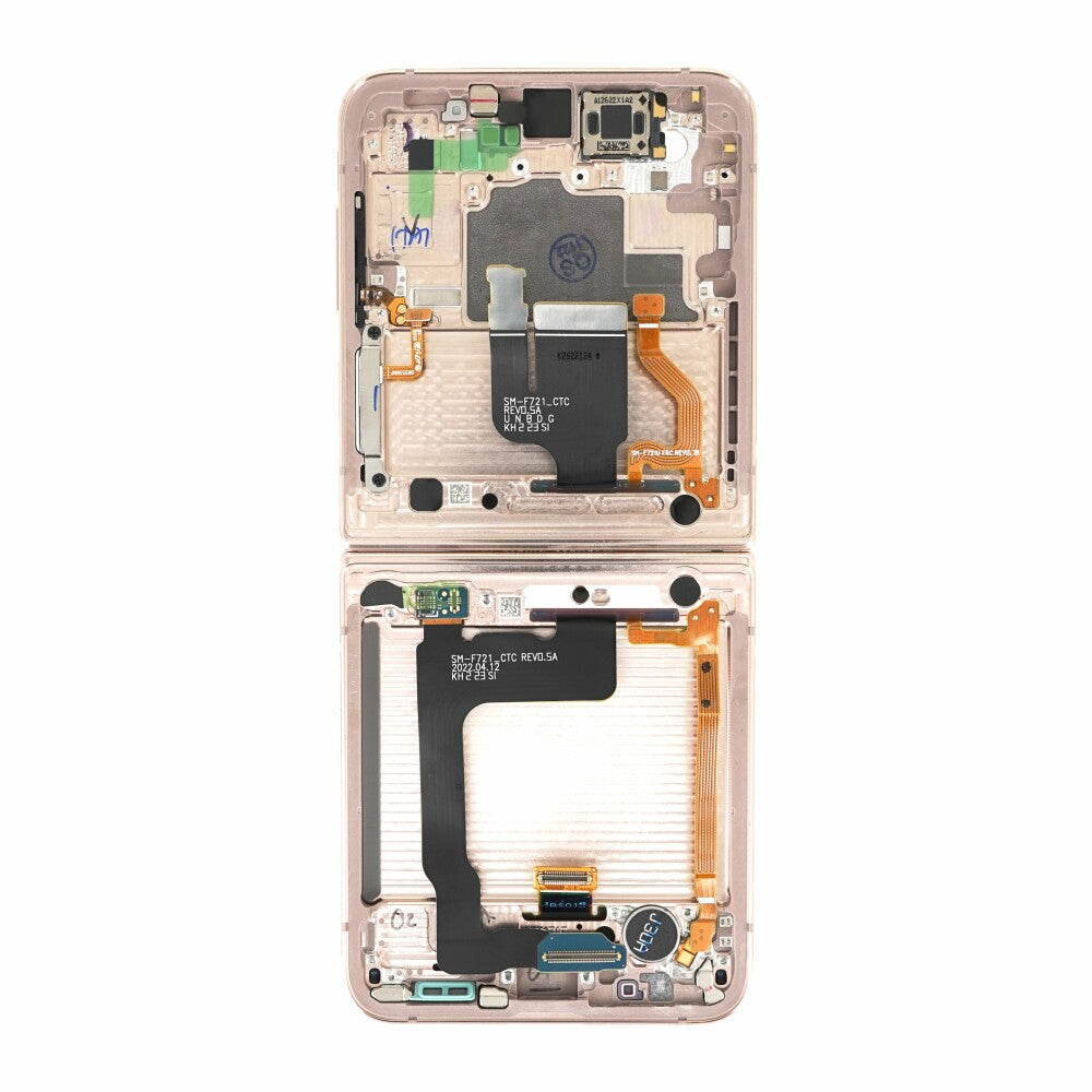 Original Display für Samsung Galaxy Z Flip4 5G Gold LCD + Rahmen GH82-29440C