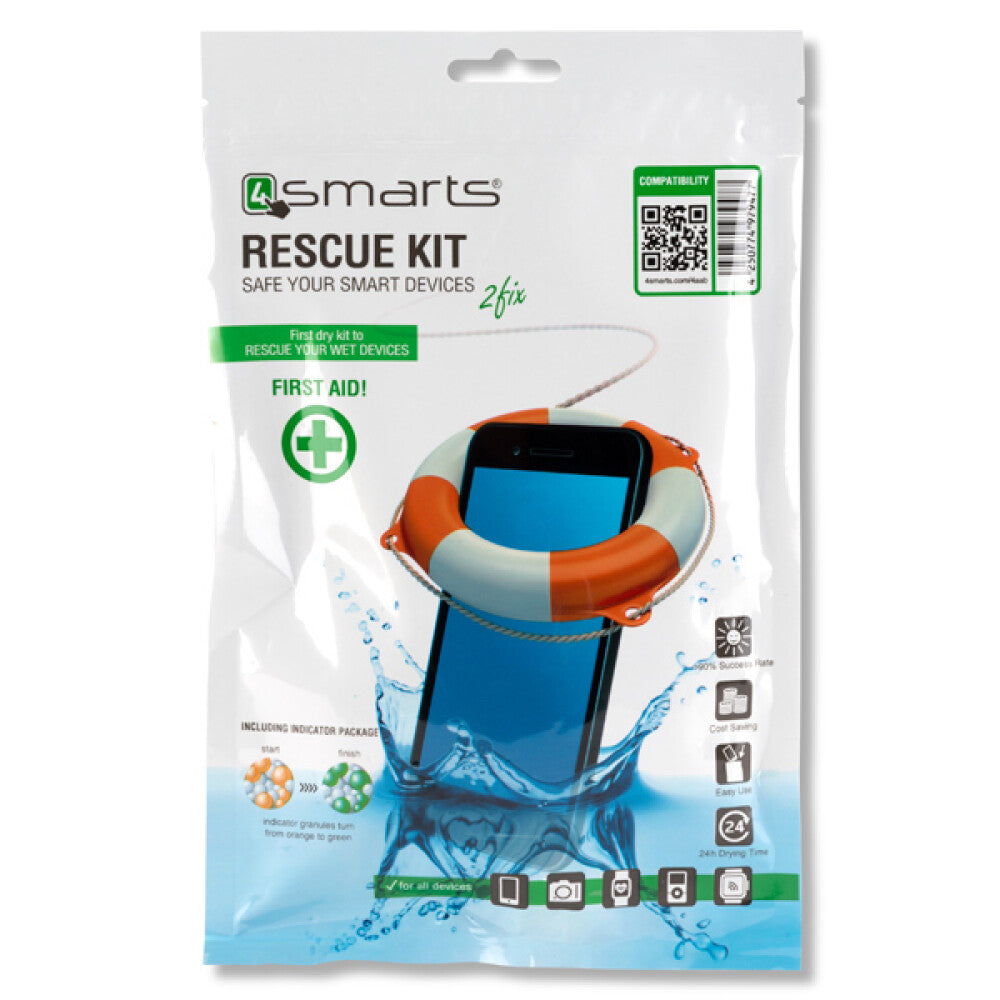 Original 4smarts Rettungsset für Smartphone bei Wasserschaden 4SP6523
