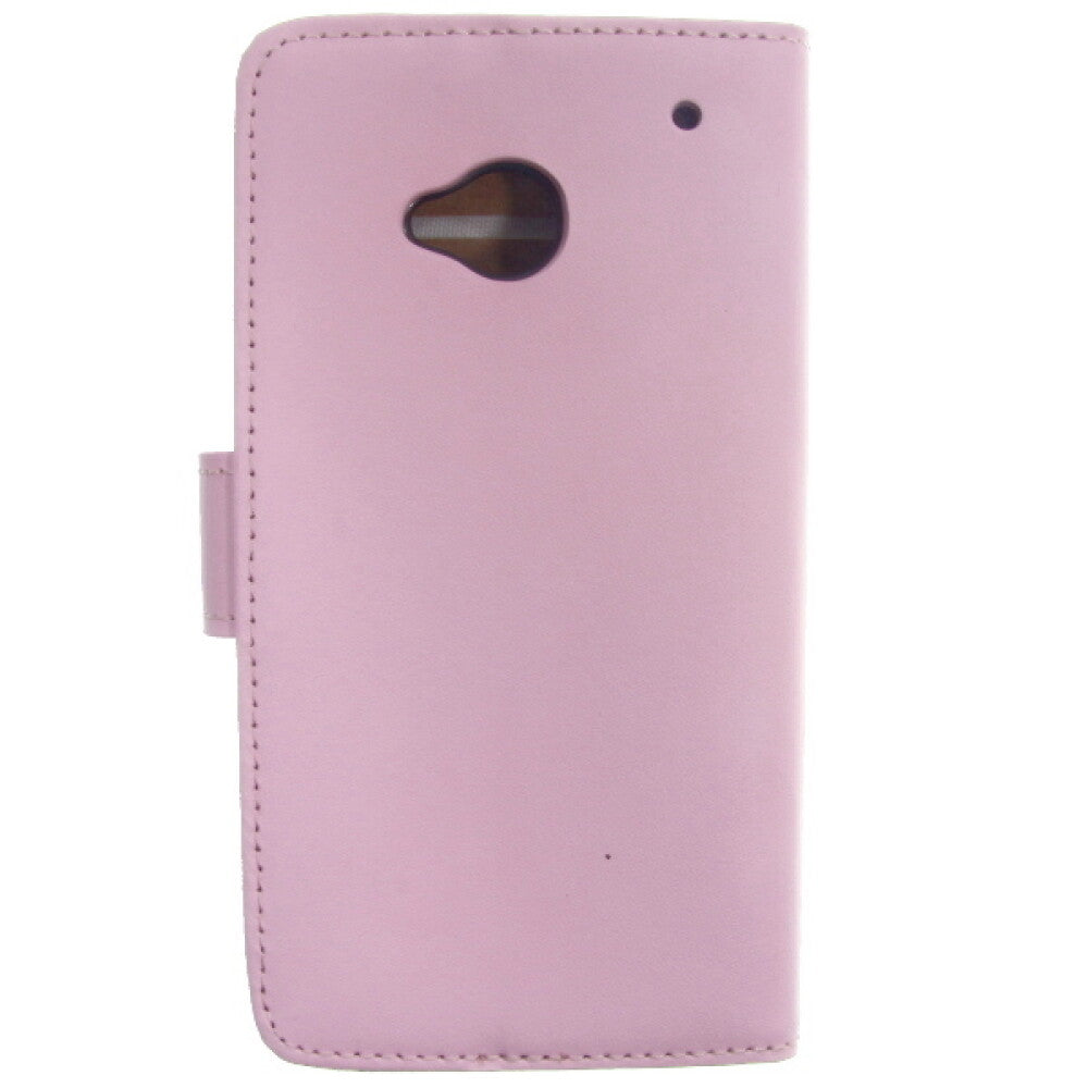 Book Case Handyhülle für HTC M7 Pink 4250710548125