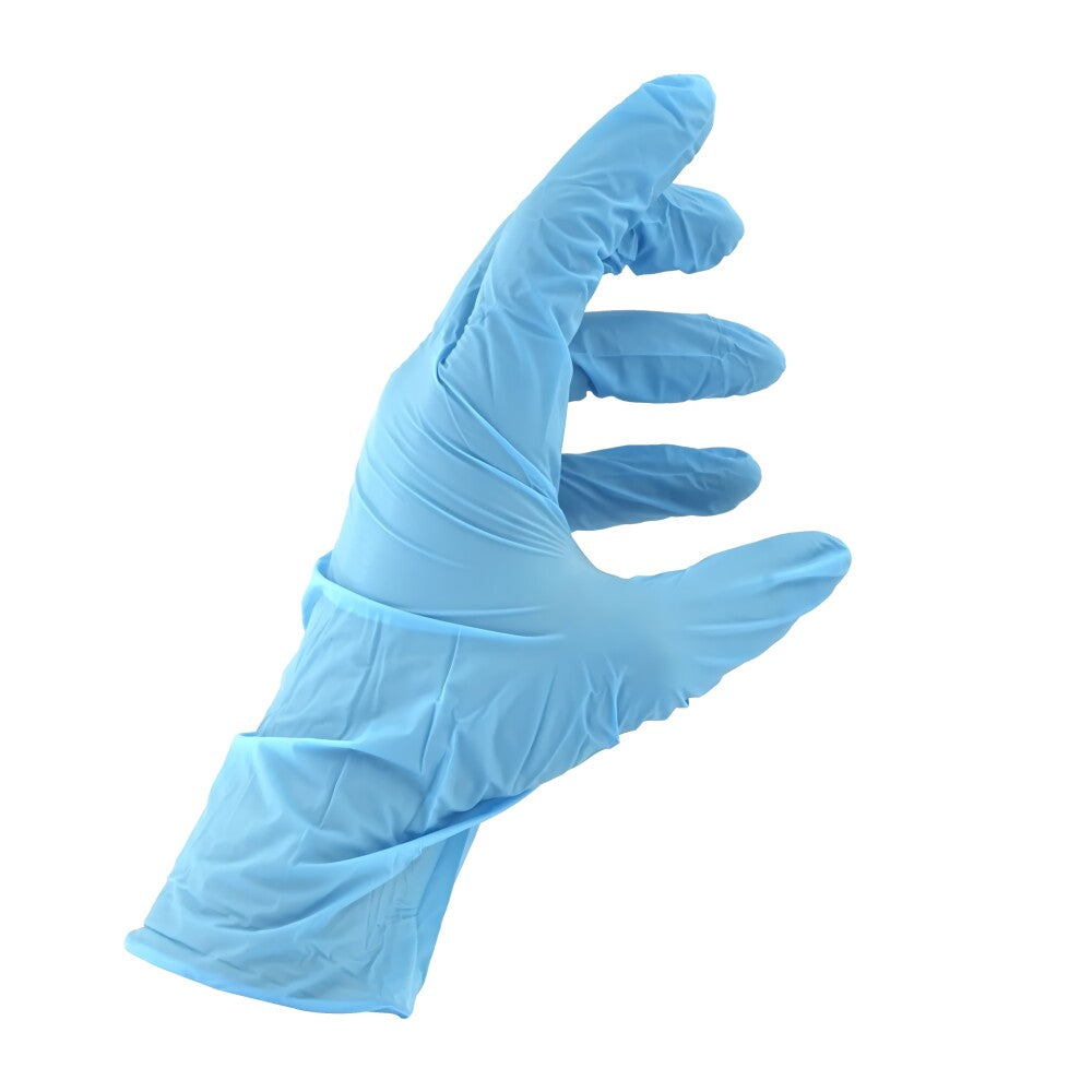 Original 200 Stk Handschuhe Nitrilhandschuhe puderfrei Größe L blau