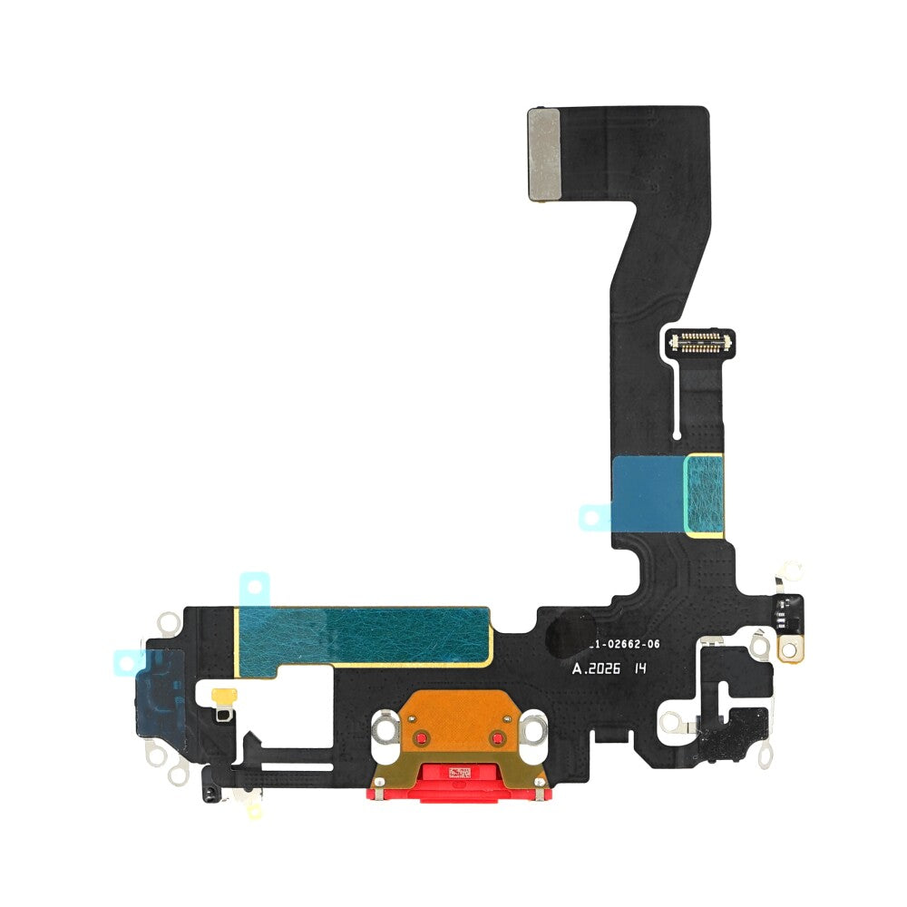 Ladebuchse für iPhone 12 Rot Dock Connector Flex Ersatz