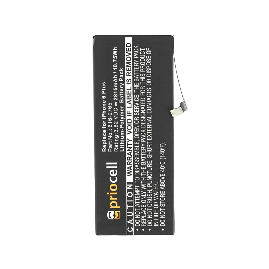 Priocell Akku für iPhone 6 Plus 616-0765 wie Original 2915mAh Ersatzakku