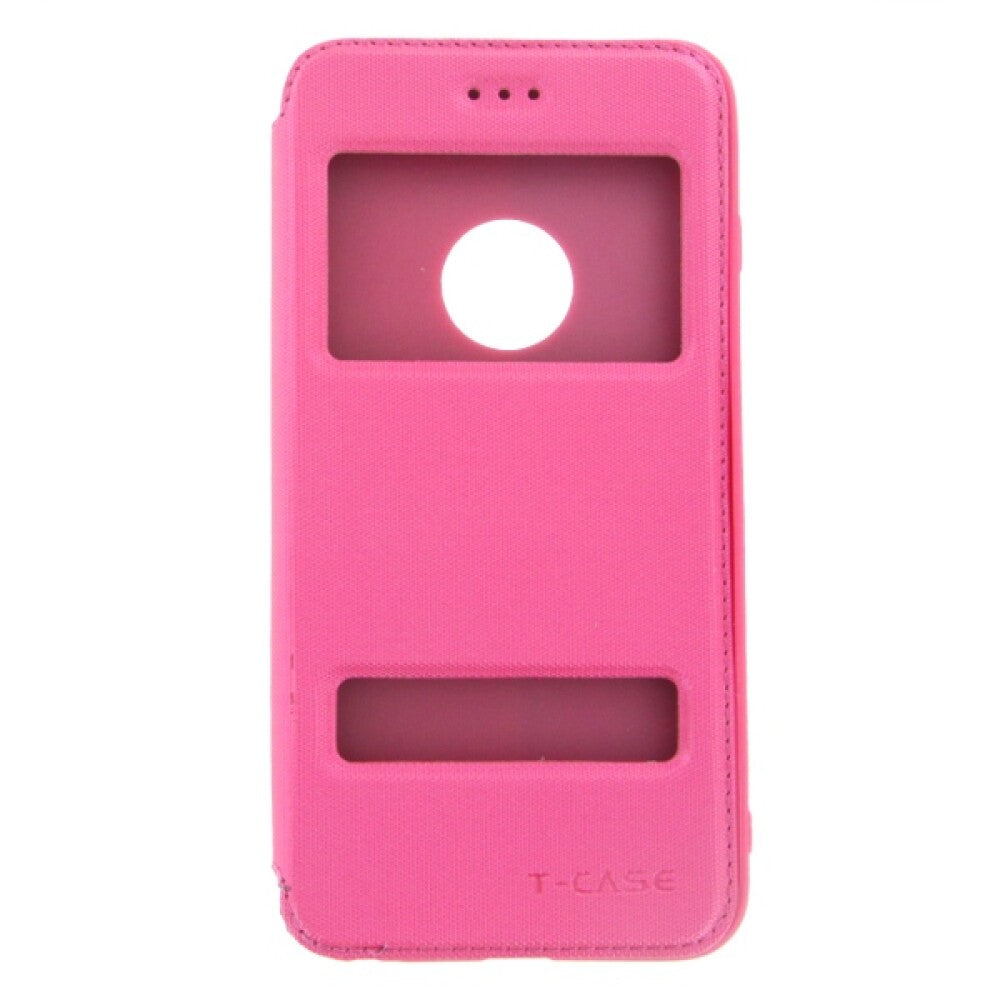 Original Magnet Flip Handyhülle für iPhone 6 6s Plus Pink Schutz Case