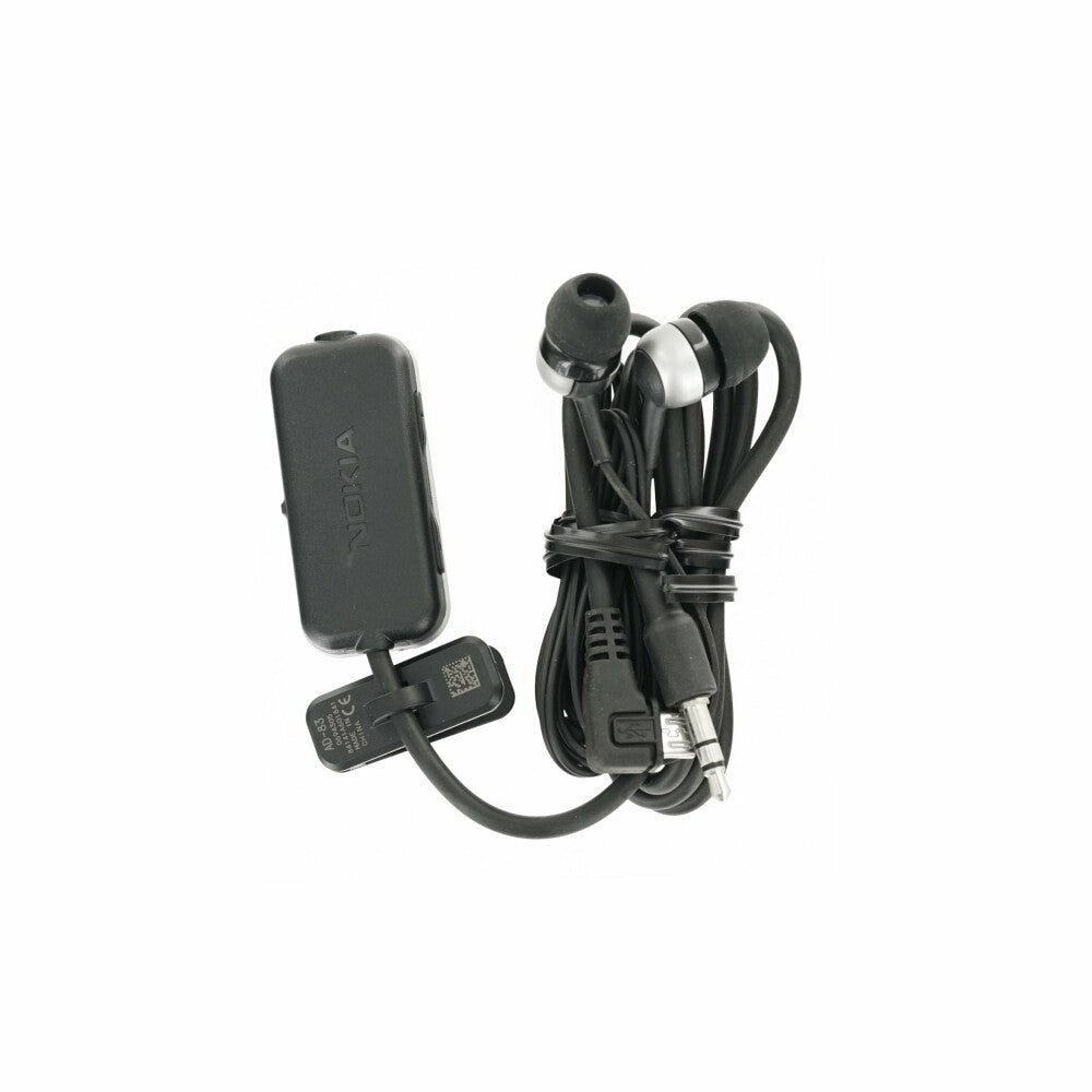 Original Nokia Kopfhörer WH-501 HS-83 + AD-83, Schwarz, Handy Kopfhörer
