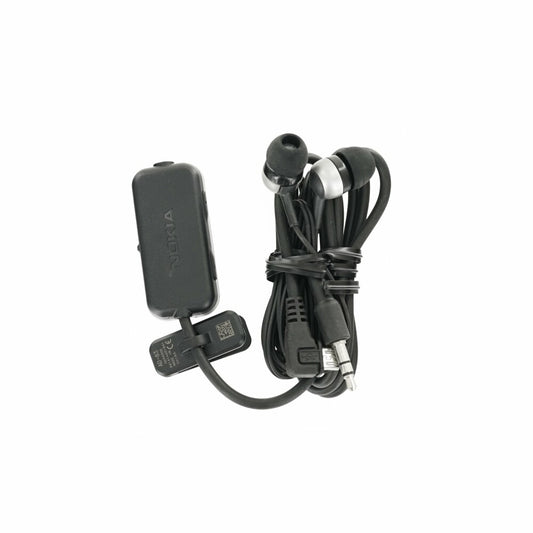 Original Nokia Kopfhörer WH-501 HS-83 + AD-83, Schwarz, Handy Kopfhörer