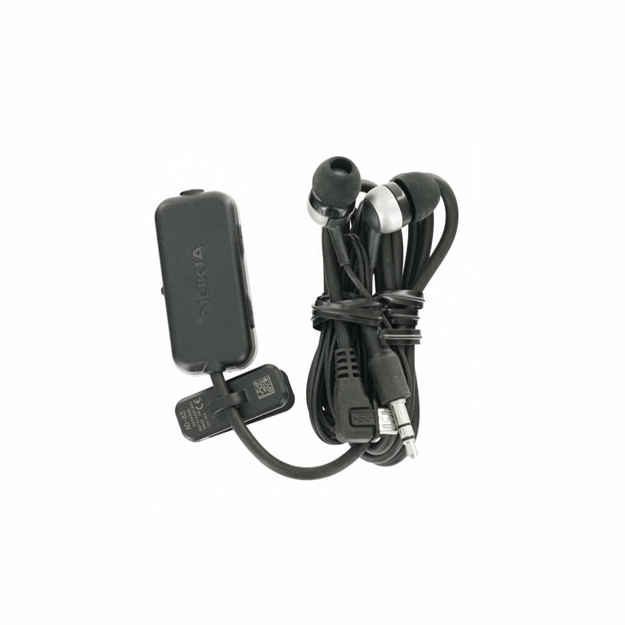 Original Nokia Kopfhörer WH-501 HS-83 + AD-83, Schwarz, Handy Kopfhörer