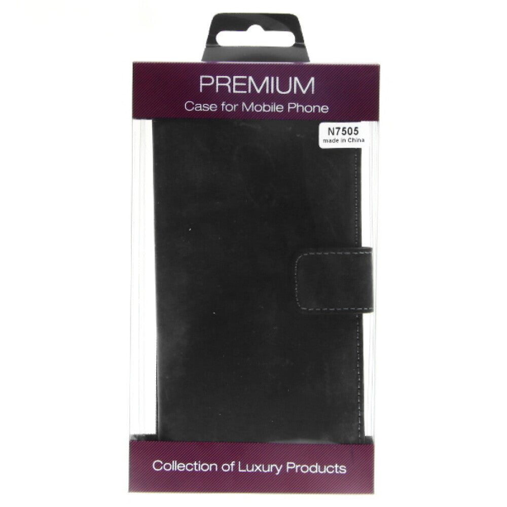 Leder-Handyhülle für Samsung Note 3 Neo Schwarz 4250710552795