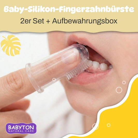 Babyton Silikon-Fingerbürste für Babys