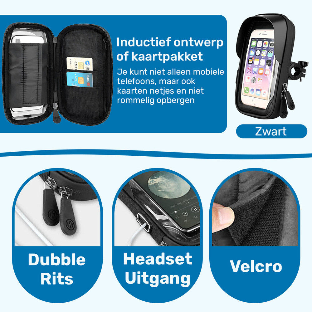 UFUZON Fahrrad-Telefonhalterung, wasserdicht