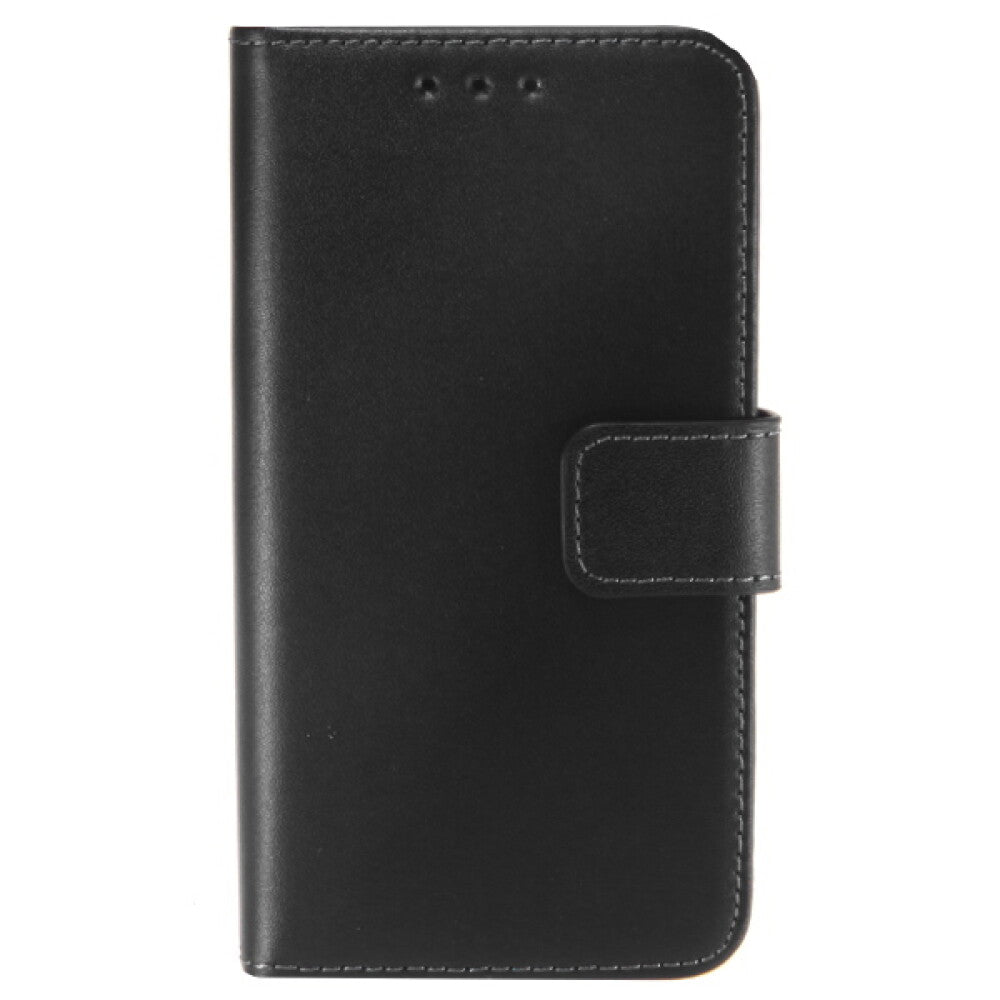 Book Case Handyhülle für Galaxy S6 Edge Schwarz Leder Schutzhülle