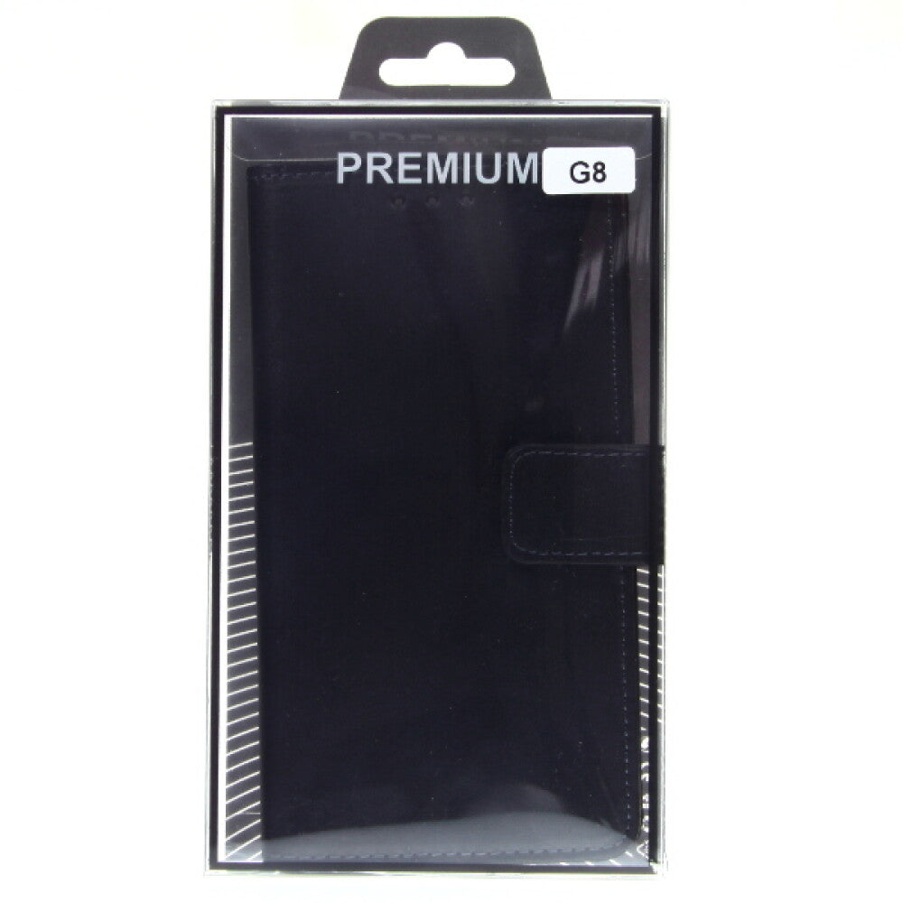 Book Case Handyhülle für Huawei G8 Schwarz Lederhülle 4250710570843