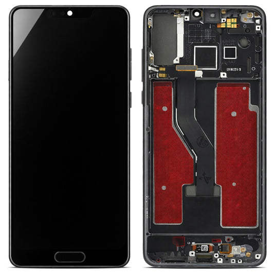 Display (Hard-OLED) + Rahmen für Huawei P20 Pro, schwarz