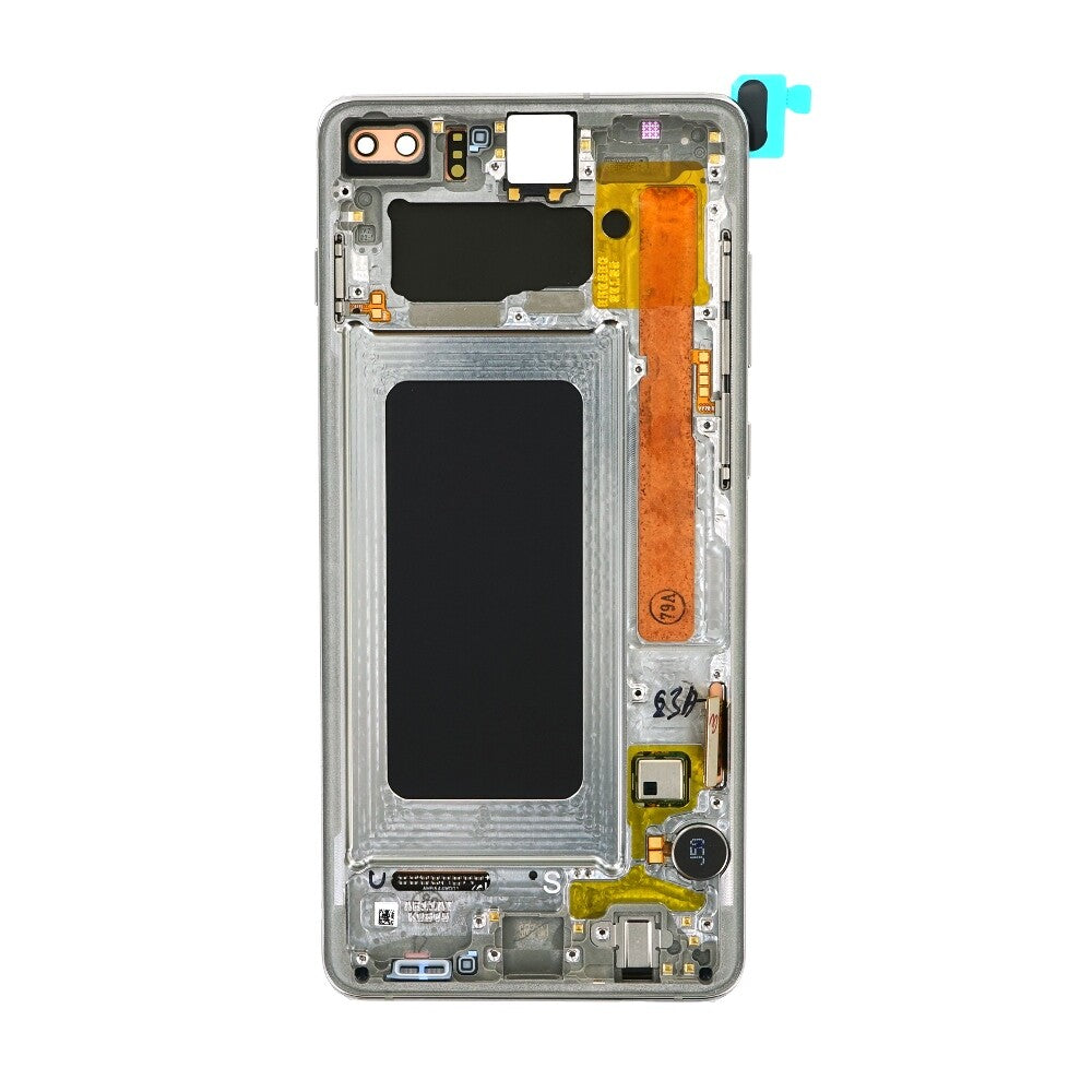 Samsung Displayeinheit + Rahmen G975F Galaxy S10+ silber GH82-18849G