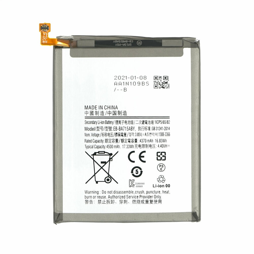 EB-BA715ABY Akku für Samsung Galaxy A71 4500mAh wie Original Ersatzakku