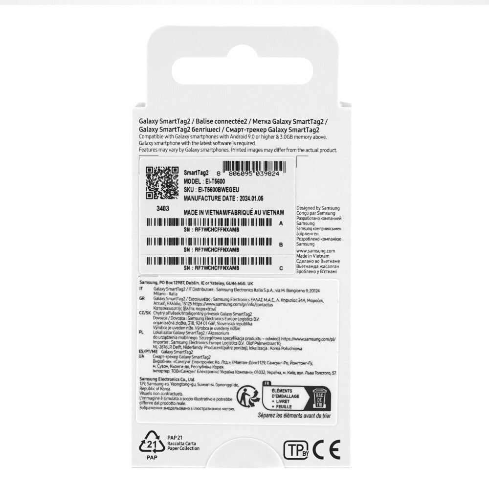 Samsung SmartTag2 (einzeln) weiß EI-T5600BWE