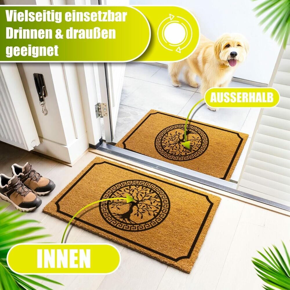 Decovetro Paspas Hayat Ağacı Desenli Kapı Önü Paspası40 x 60 Cm