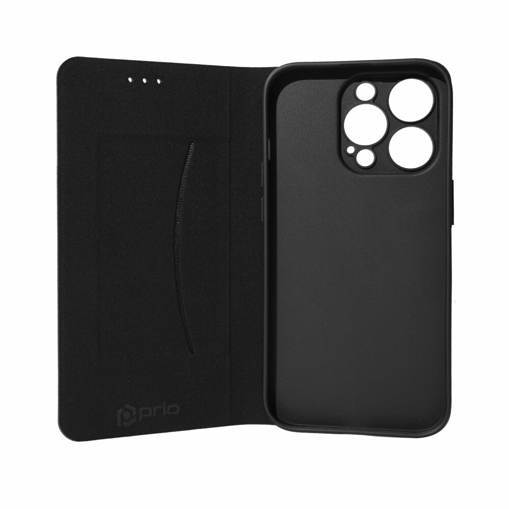 prio Book Case Fashion für iPhone 14 Pro blau-schwarz