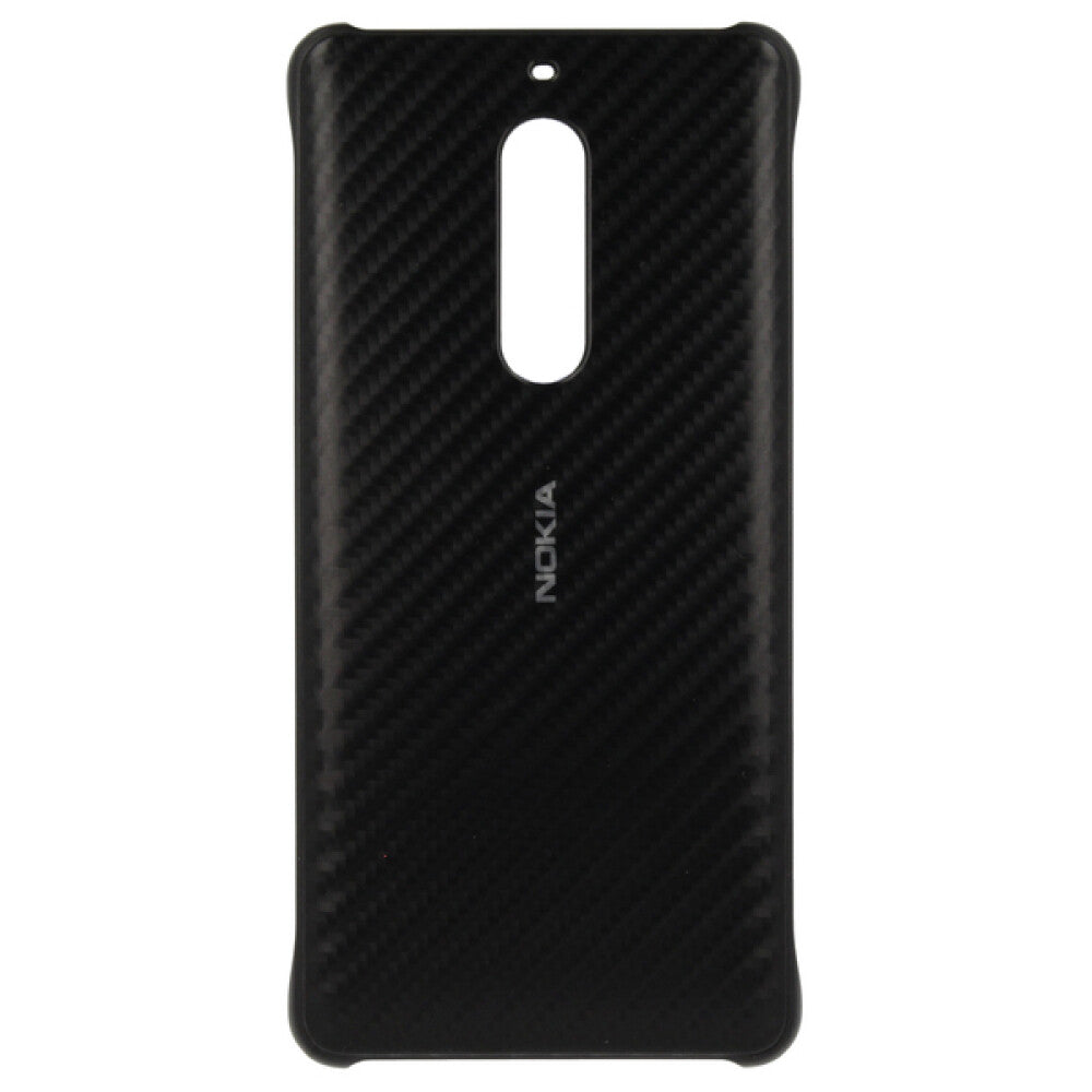 Original Carbonhülle Handyhülle für Nokia 5 Schwarz 1A21M1E00VA