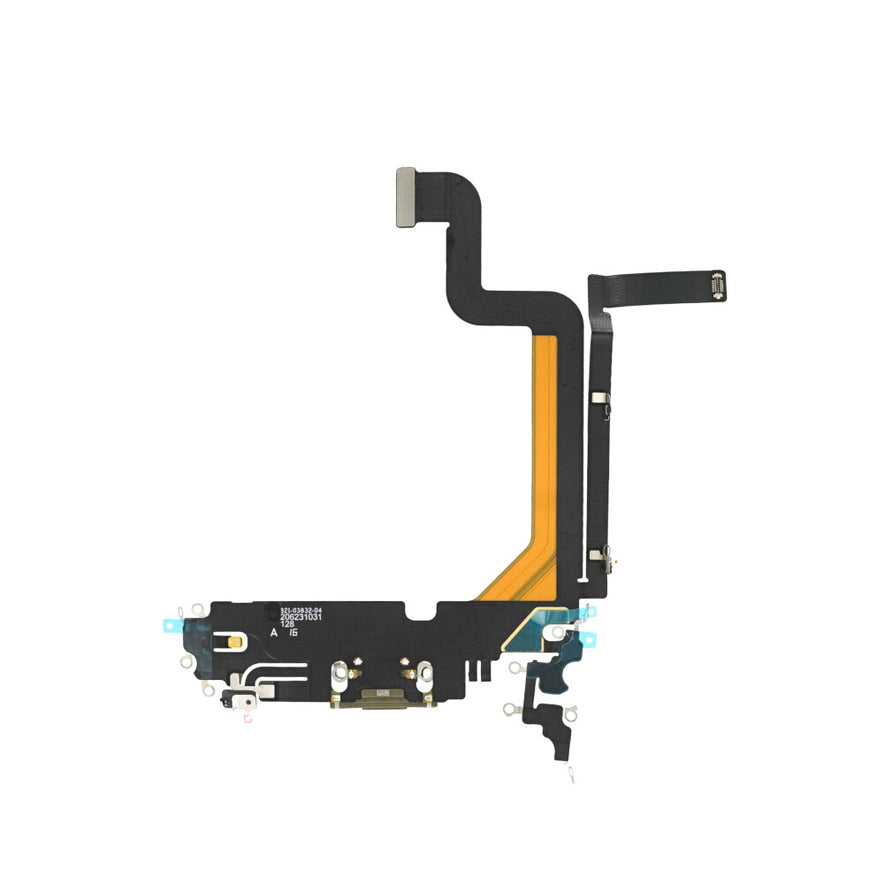 Ladebuchse für iPhone 14 Pro Max Gold Dock Connector Flex Ersatz