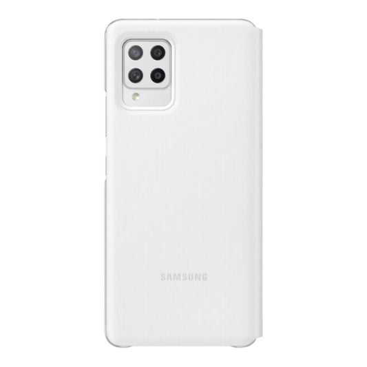 Original S View Handyhülle für Samsung Galaxy A42 5G weiß EF-EA426PWEGEE