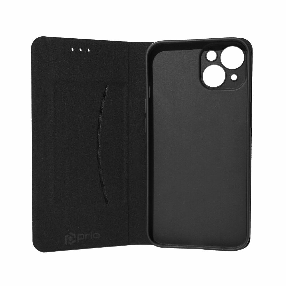 prio Book Case (Handytasche, Hülle) Fashion für iPhone 14 blau-schwarz