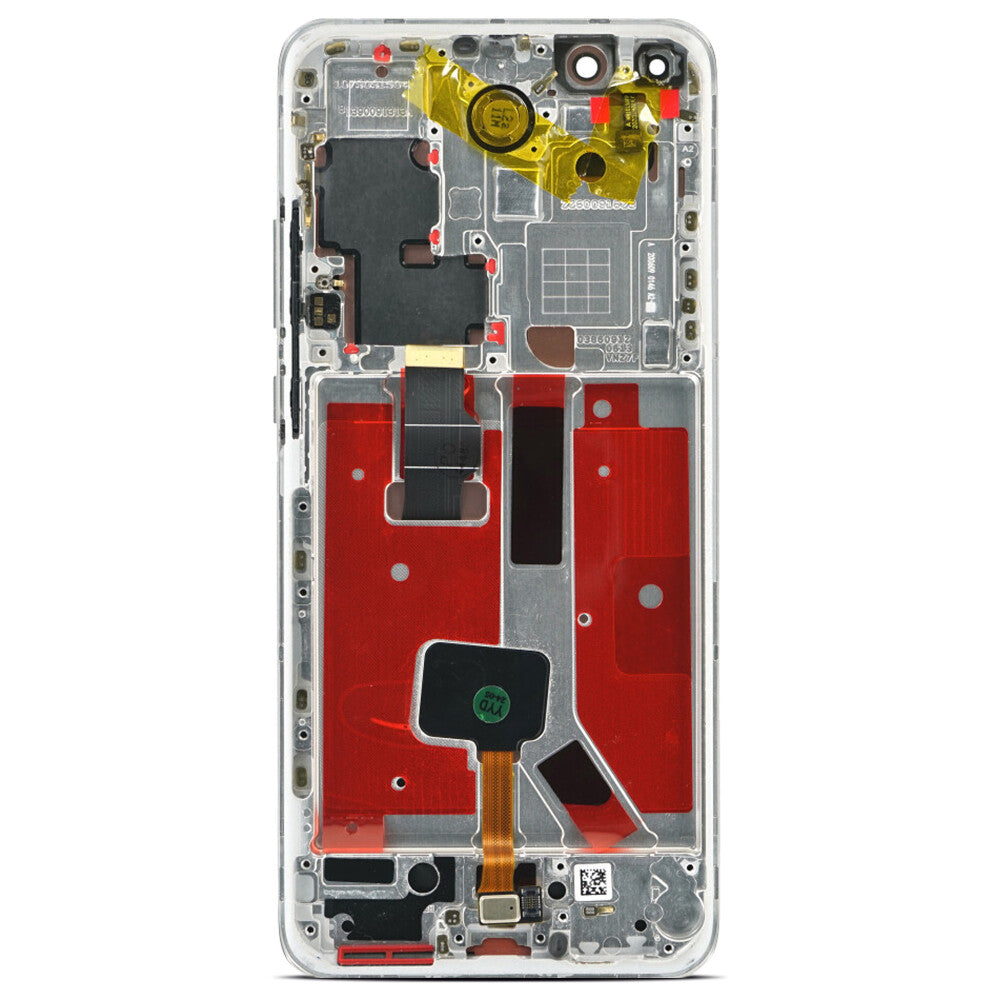 Display (Soft-OLED) + Rahmen für P40 Pro, ice white