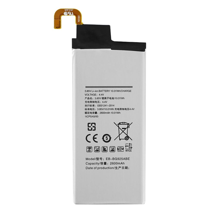 Akku für Samsung G925F Galaxy S6 Edge EB-BG925ABE wie Original 2600mAh Batterie